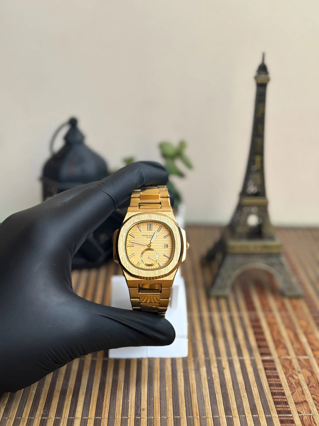 Royal Nautical-Style Men’s Watch – Gold Dial, Full Gold Bracelet My Store